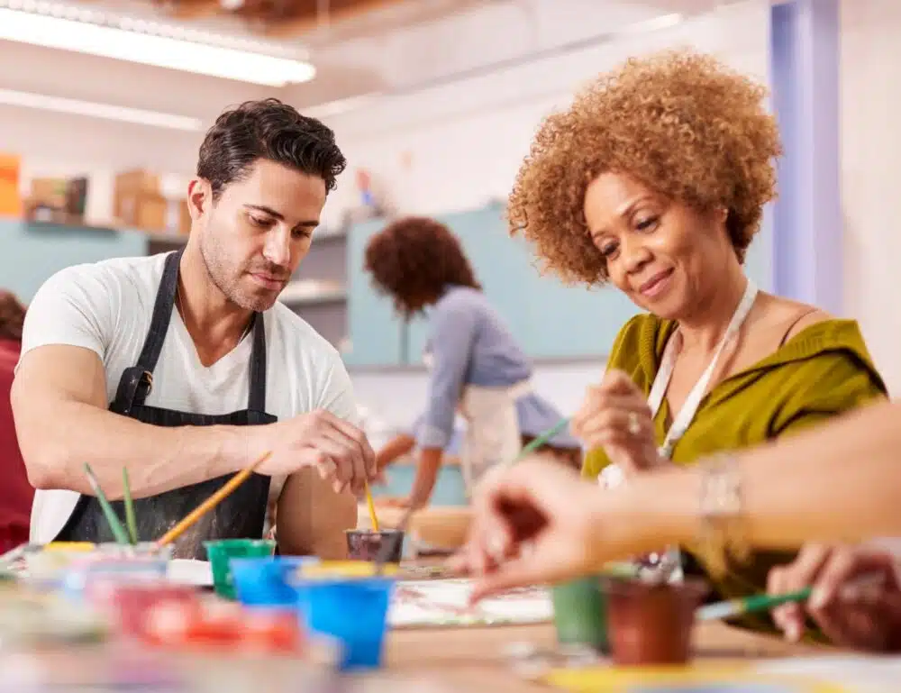 Atelier peinture en entreprise